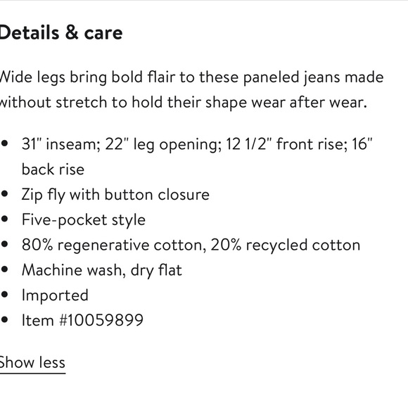 NWT FRAME Atelier Pixie Pieced 1978 Patchwork Panel High Rise Wide Leg Jean Gale - Picture 4 of 9